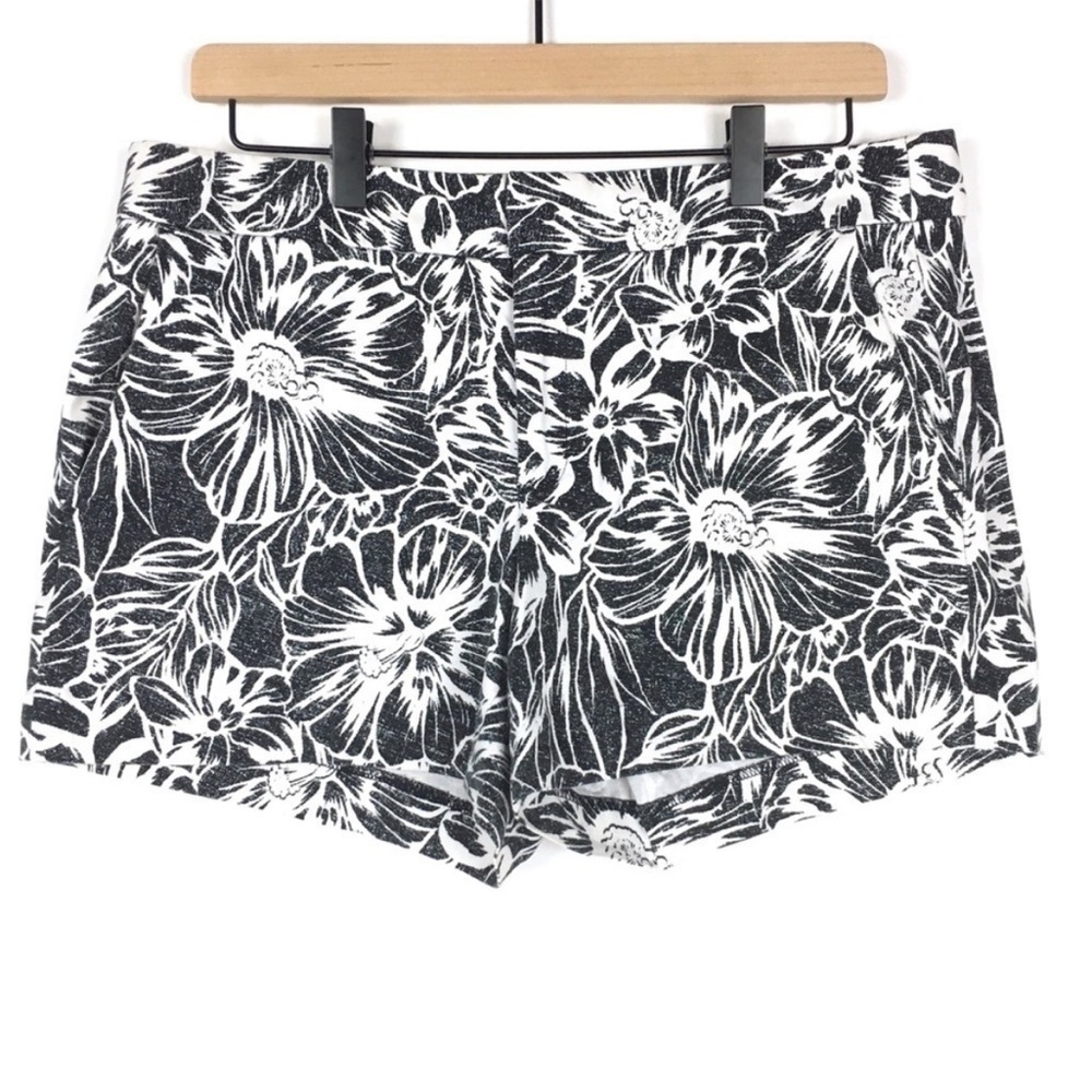 BANANA REPUBLIC Shorts Hampton Fit Floral Tropical Chino 3.5" Inseam Size 10